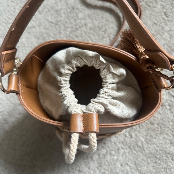 Aldo Woven Drawstring Bucket Bag - Picture 5 of 7